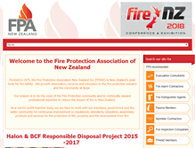 Tablet Screenshot of fireprotection.org.nz